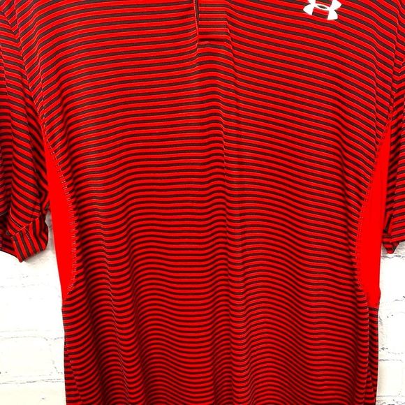 Red and Black Striped Under Armour T-Shirt - Picture 5 of 5